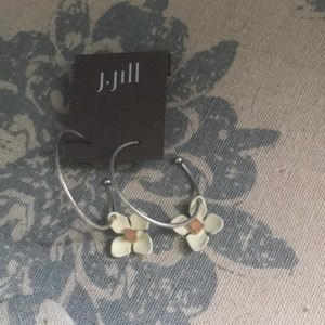 J. Jill Hoop Flower Earrings